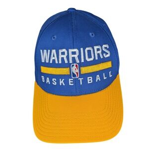Golden State Warriors Basketball Adidas Cap Blue Yellow NBA‎ Officially Licensed
